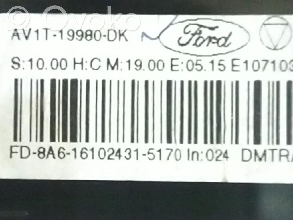 Ford Transit Courier Climate control unit 