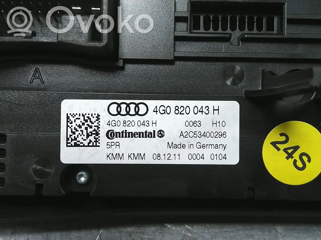 Audi A6 S6 C7 4G Unitate control climatizare 