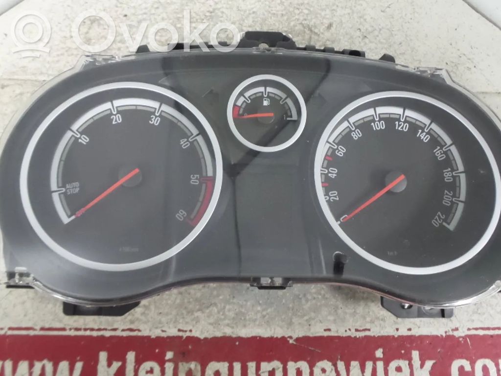 Opel Corsa D Tachimetro (quadro strumenti) 