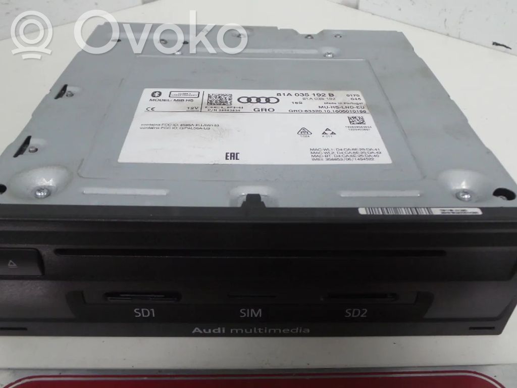 Audi A3 S3 8V Multimedijos kontroleris 