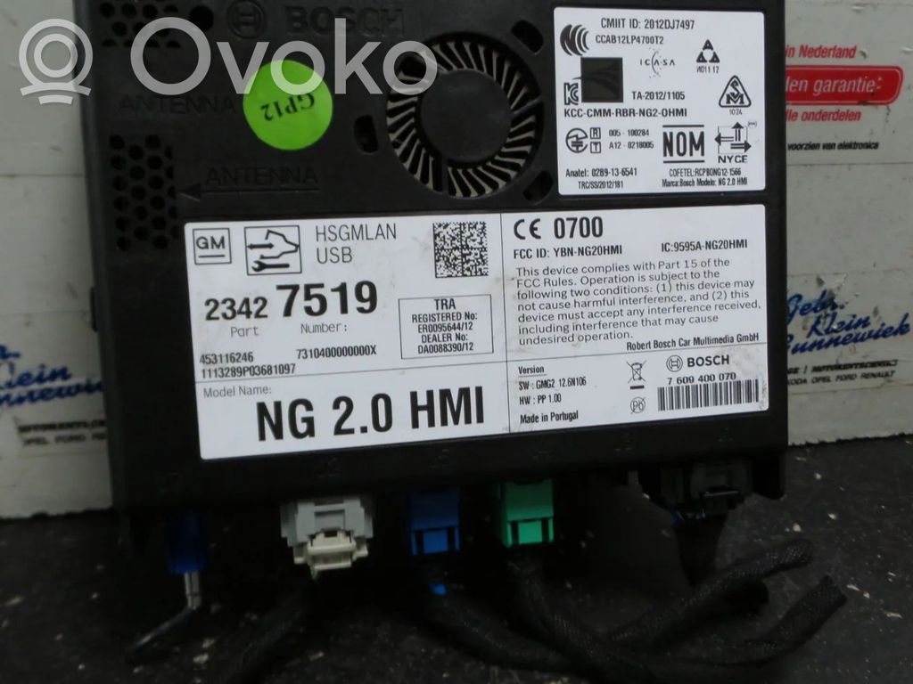 Opel Insignia A Panel radia 