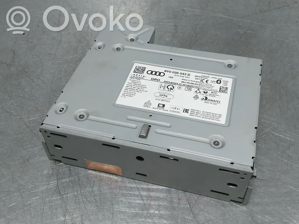 Audi A3 8Y Console centrale, commande de multimédia l'unité principale 