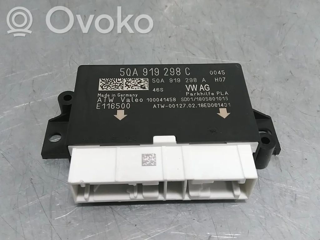 Volkswagen Polo VI Unité de commande, module PDC aide au stationnement 