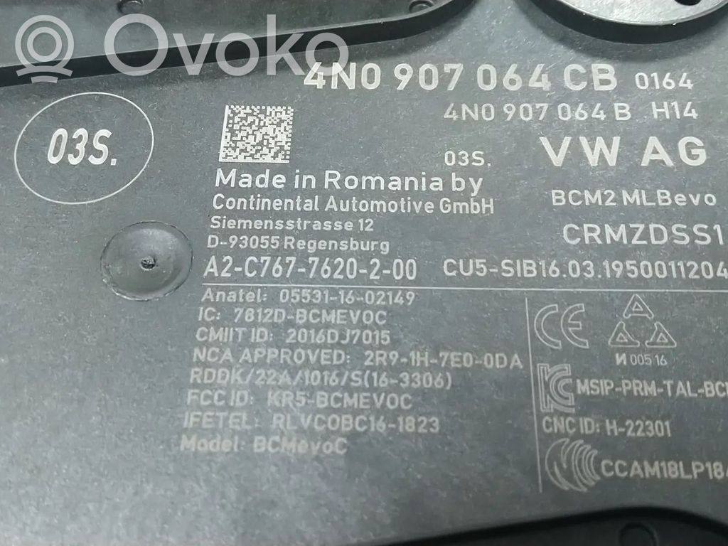 Audi A6 S6 C8 4K BSM vadības modulis 