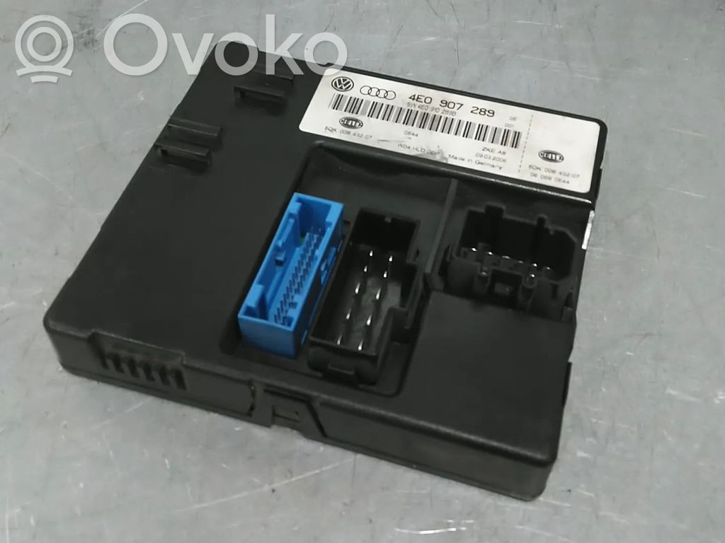 BSM Valdymo blokas   4E0907289,4E0907289D,4E0910289,4E0910289A,4E0910289B,4E0910289D,BHT