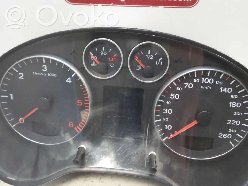 Audi A3 S3 8P Speedometer (instrument cluster) 