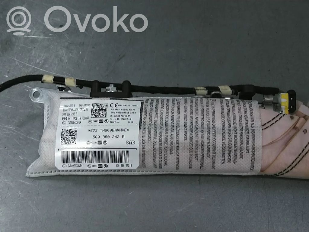 Volkswagen Golf VII Poduszka powietrzna Airbag fotela 