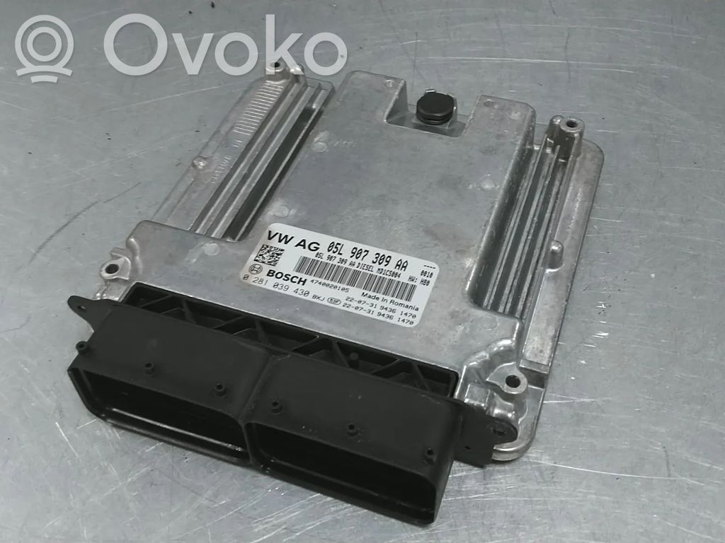 Engine control unit/module   05L907309AA,0281039430,05L906022KN,DTRF
