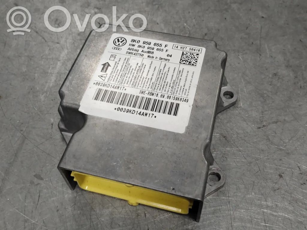 Audi A4 S4 B8 8K Centralina/modulo airbag 