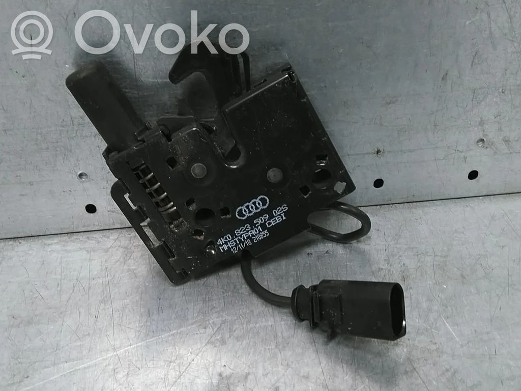 Audi A6 S6 C8 4K Zamek pokrywy przedniej / maski silnika 