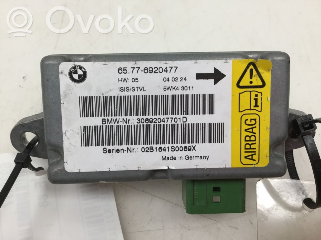 Sensor impacto/accidente para activar Airbag   6920477