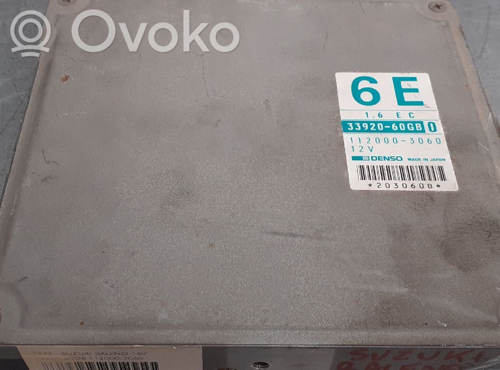 Suzuki Baleno EG Sterownik / Moduł ECU 