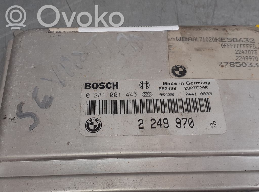 BMW 3 E46 Unitate/modul de control motor 