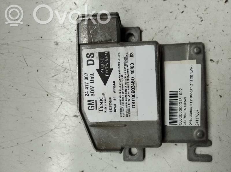 Opel Corsa C Centralina/modulo airbag 