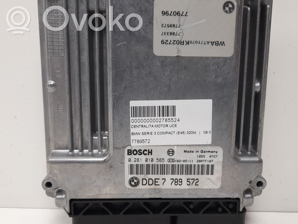 Moottorin ohjainlaite/moduuli   7789572