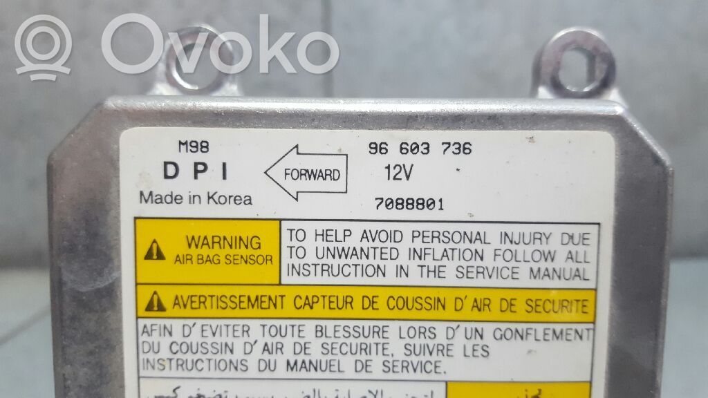 Airbag control unit/module   96603736