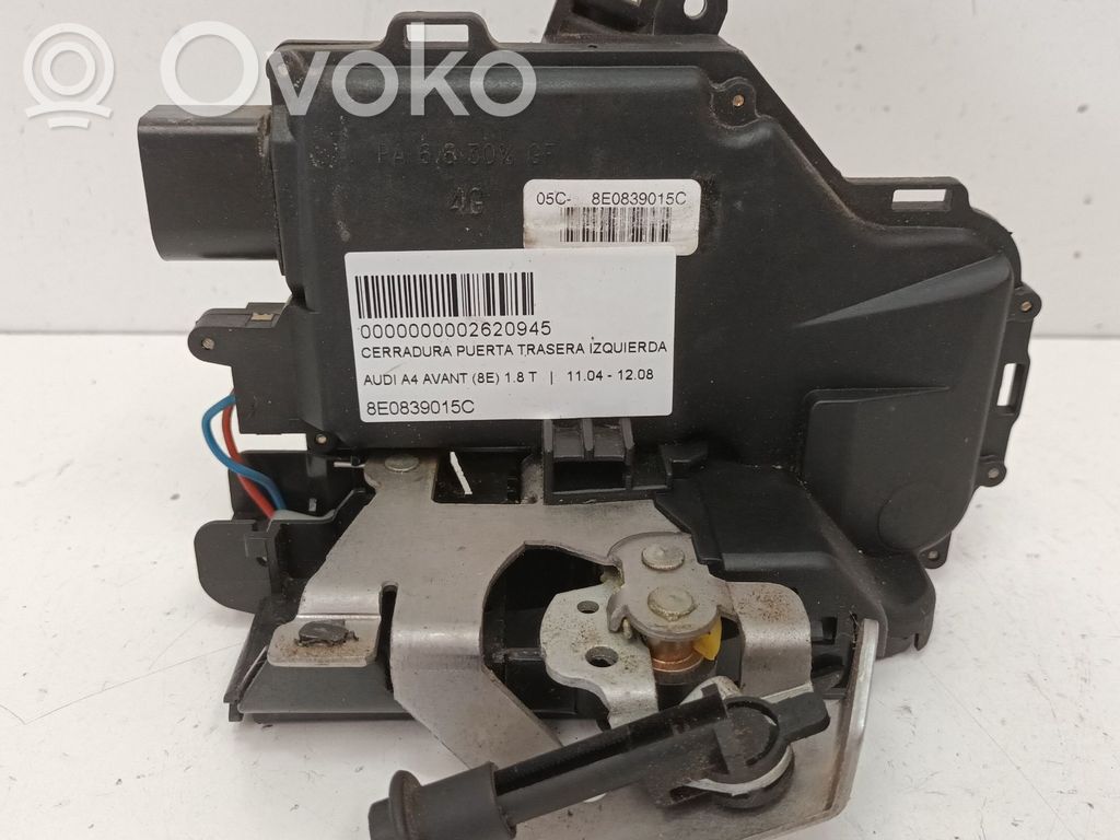 Audi A4 S4 B7 8E 8H Serratura portiera posteriore 