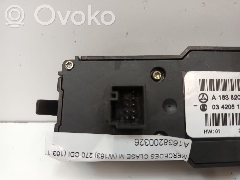 Interruptor de control multifunción   A1638200326