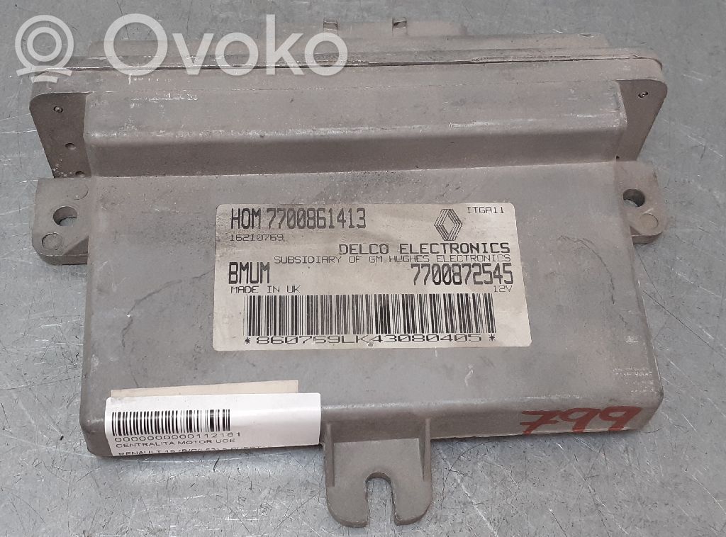 Unidad de control/módulo del motor   7700861413