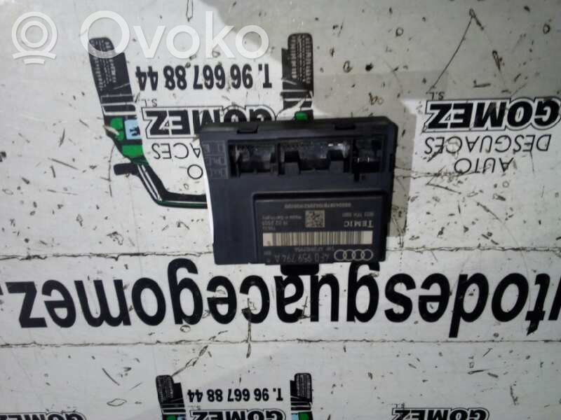 Audi A6 S6 C6 4F Centralina/modulo chiusura centralizzata portiere 
