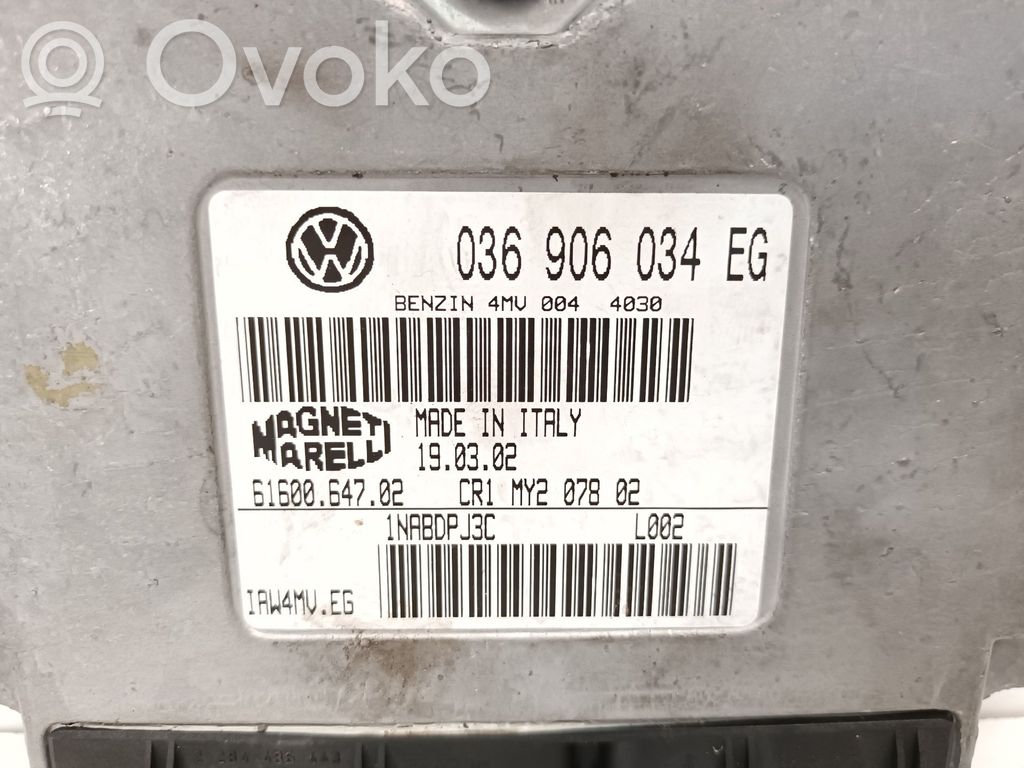 Unidad de control/módulo del motor   036906034EG
