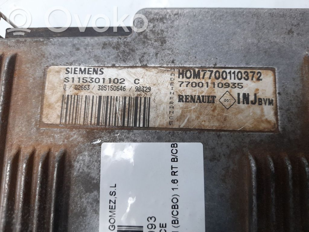 Engine control unit/module   7700110372