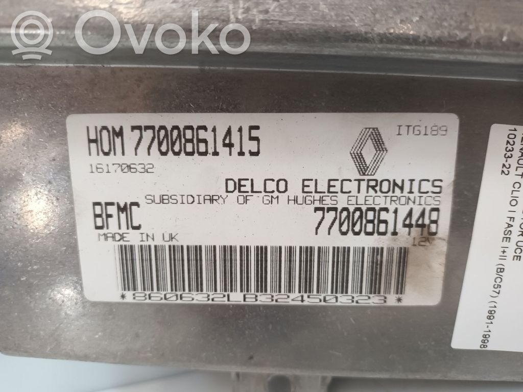 Renault Clio I Engine control unit/module 