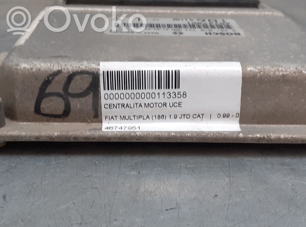 Fiat Multipla Engine control unit/module 