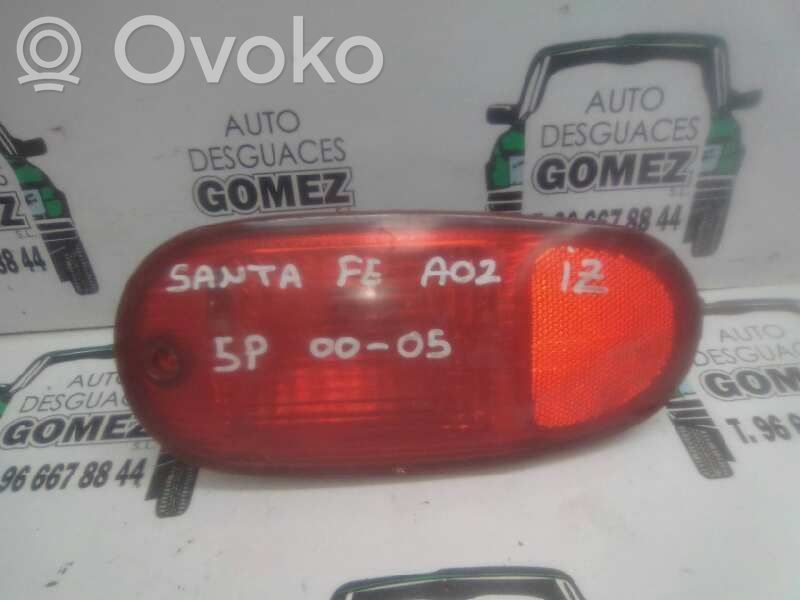 Hyundai Santa Fe Lámpara de niebla trasera