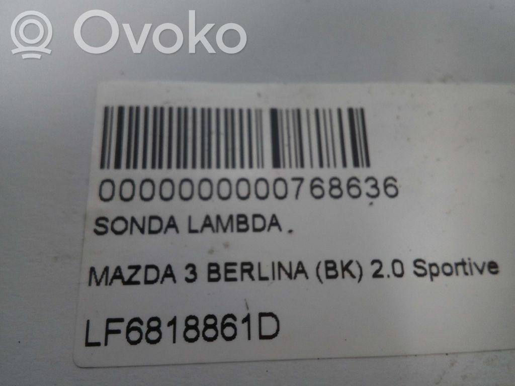 Mazda 3 I Lambda probe sensor 