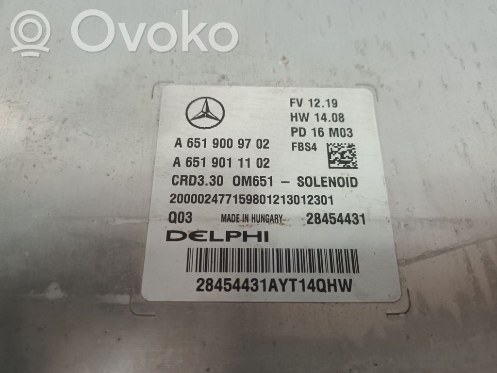 Mercedes-Benz CLA C117 X117 W117 Centralina/modulo del motore