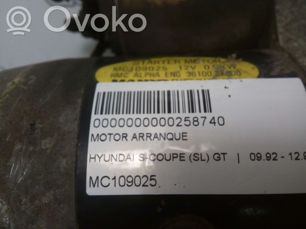 Hyundai Scoupe Motor de arranque 