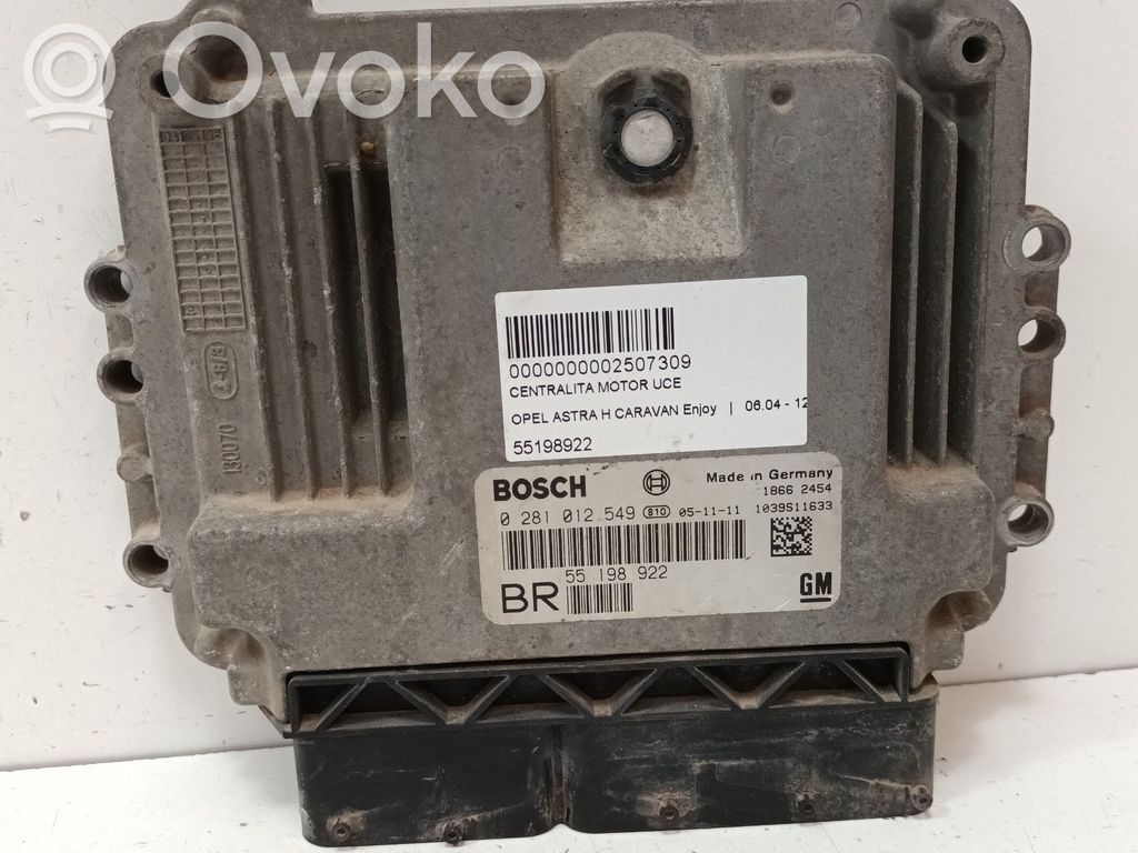 Opel Astra H Calculateur moteur ECU