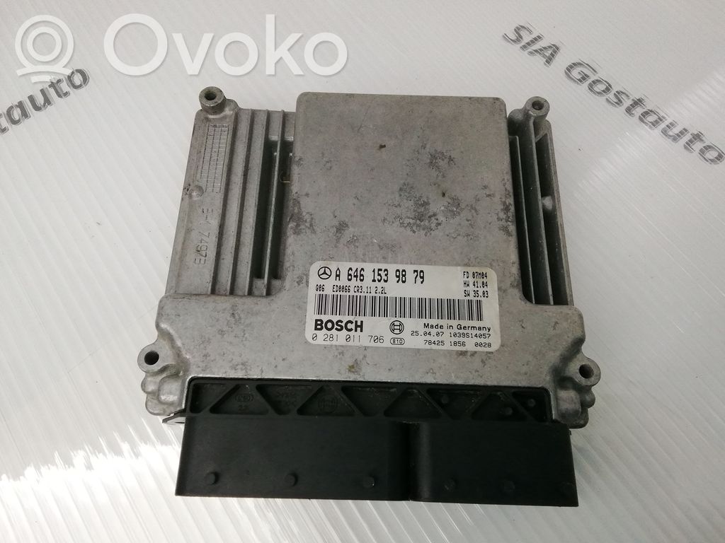 Engine control unit/module   A6461539879,1039S14057,0281011706