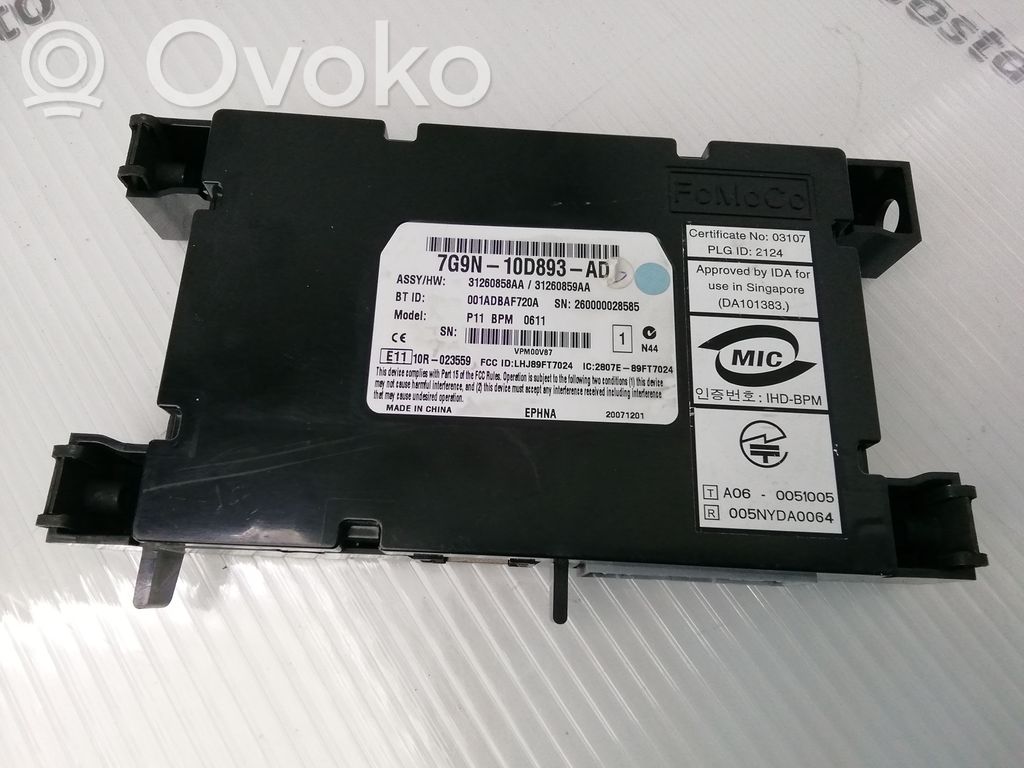 Bluetooth modulis   7G9N10D893AD,31260858AA,001ADBAF720A