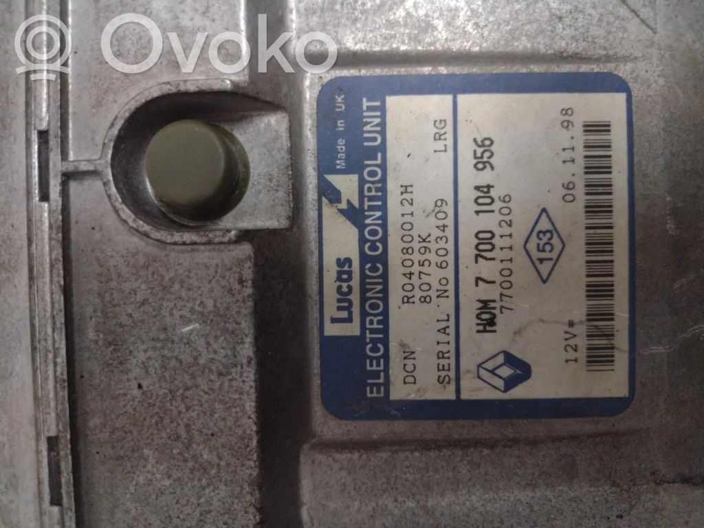 Unité de commande, module ECU de moteur   7700104956