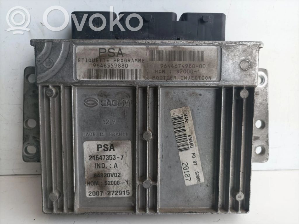 Citroen C4 I Picasso Engine control unit/module ECU 
