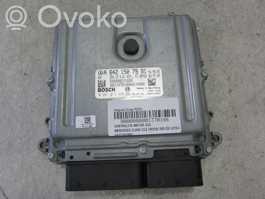 Mercedes-Benz CLS C219 Unitate control motor/modul ECU 
