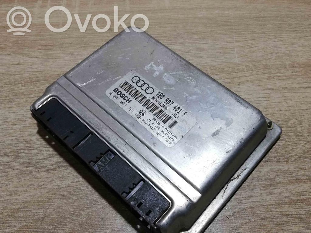 Engine control unit/module ECU   4B0907401F,0281001781