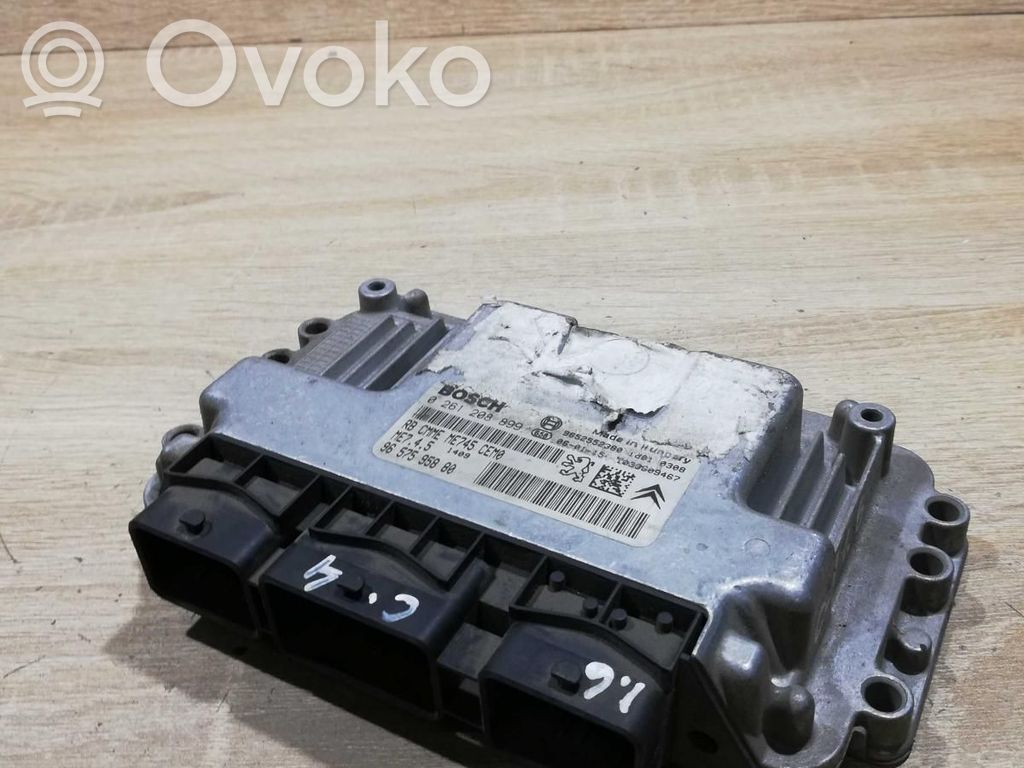 Engine control unit/module ECU   9657595880,0261208899