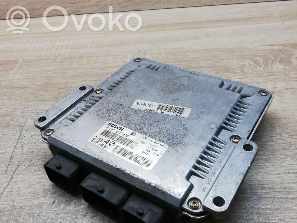 Engine control unit/module ECU   9645534980,0281010886