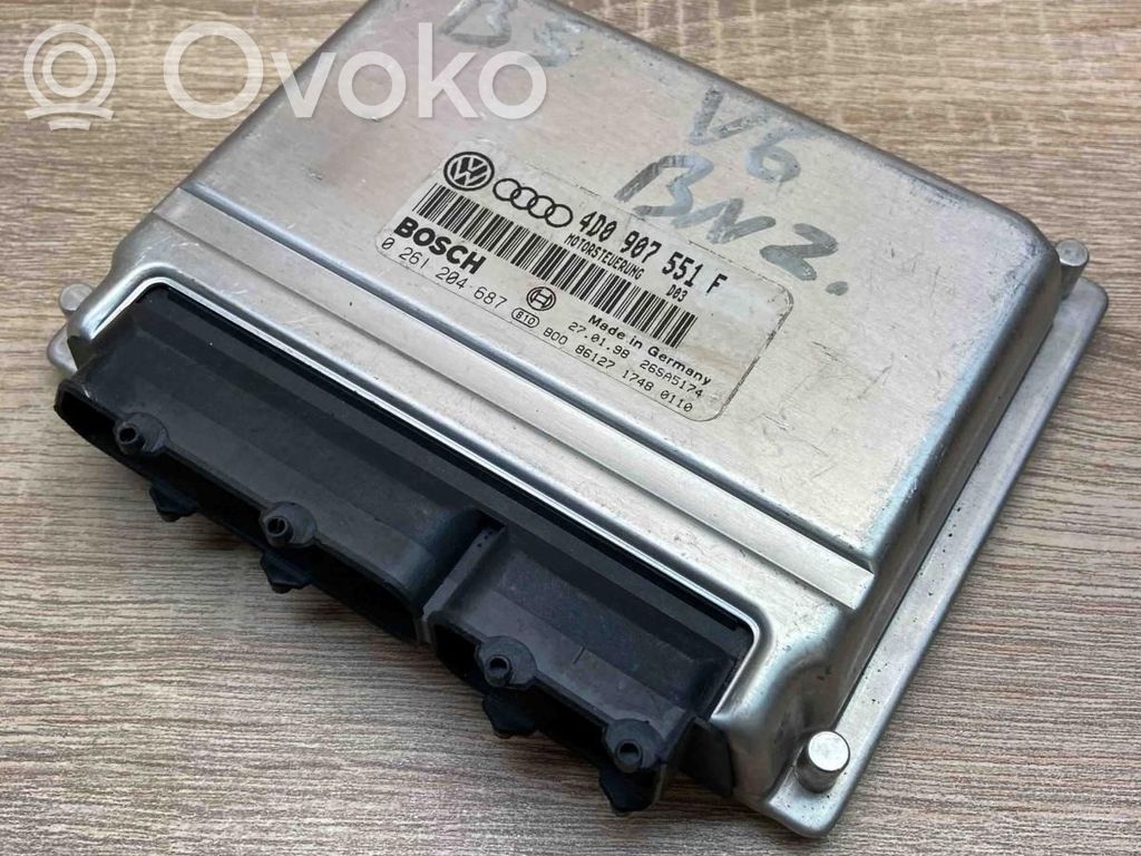 Engine control unit/module ECU   4D0907551F,0261204687