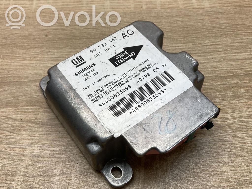 Opel Corsa B Airbag control unit/module 
