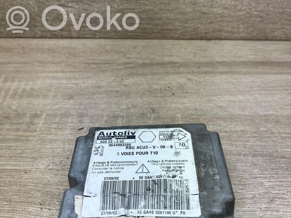 Peugeot 206 Airbag control unit/module 