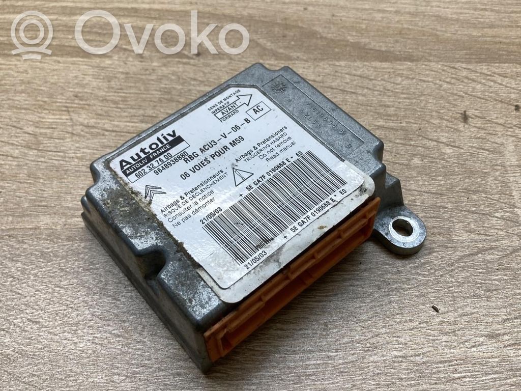 Citroen Berlingo Airbag control unit/module 