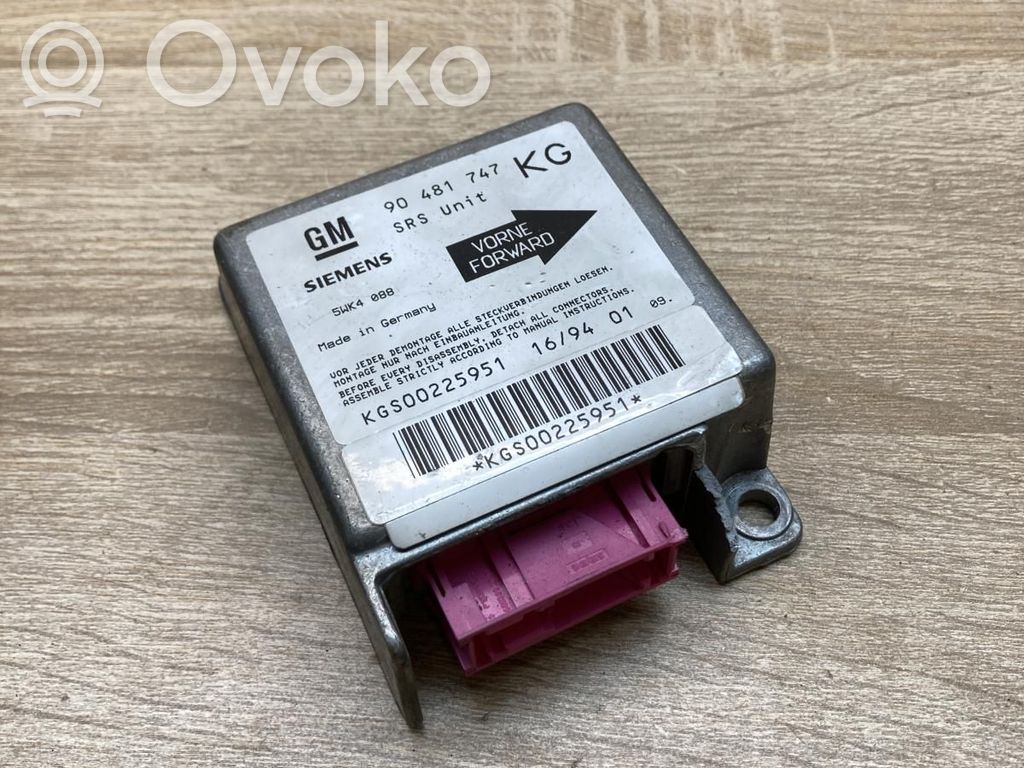 Opel Corsa B Airbag control unit/module 