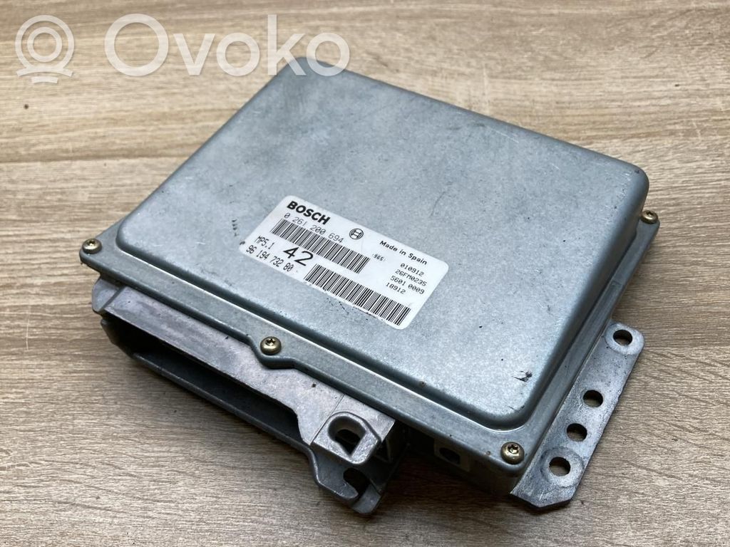 Peugeot 306 Unité de commande, module ECU de moteur 
