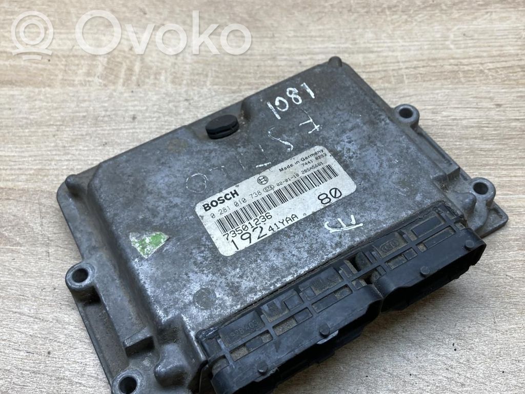 Engine control unit/module ECU   73501236,0281010738