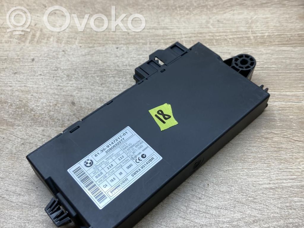 BMW 5 E60 E61 CAS vadības bloka modulis 