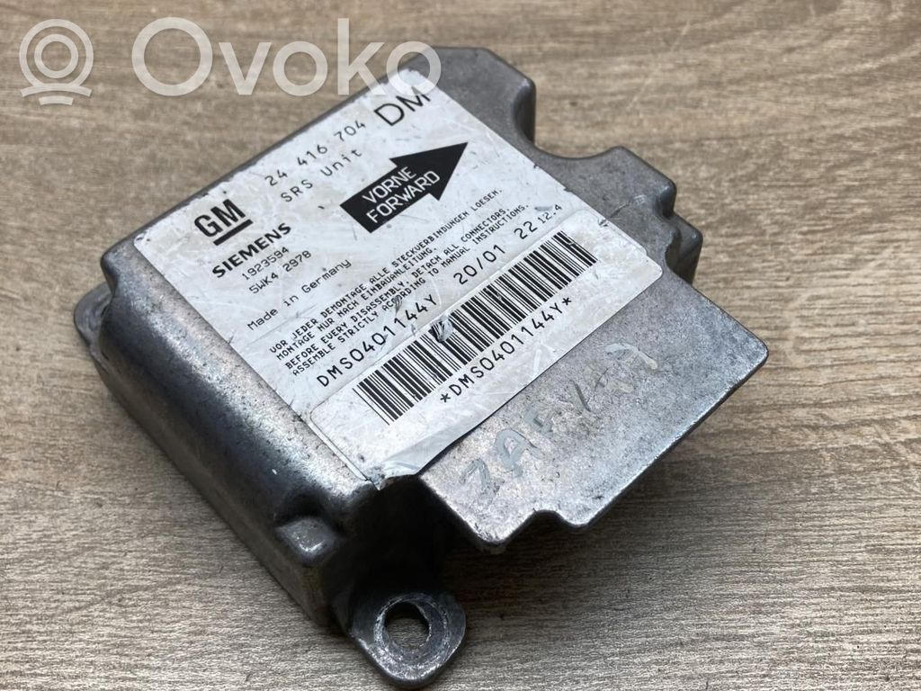 Opel Zafira A Centralina/modulo airbag